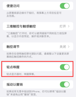 东湖苹果授权维修站分享iPhone轻点无法唤醒怎么办