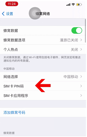 东湖苹果14维修网分享如何给iPhone14的SIM卡设置密码 