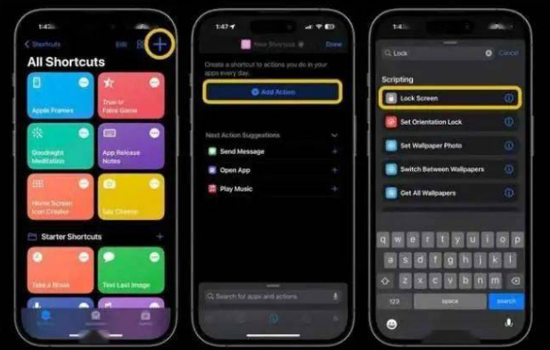 东湖苹果14锁屏维修店分享iPhone14升级iOS16.4后如何创建锁屏快捷方式 