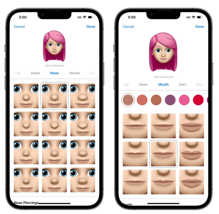 东湖苹果手机维修分享​iOS 16中的拟我表情有了哪些变化和升级 